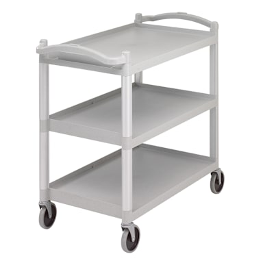 Cambro BC340KD480 Speckled Gray 3 Shelf Knockdown Utility Cart