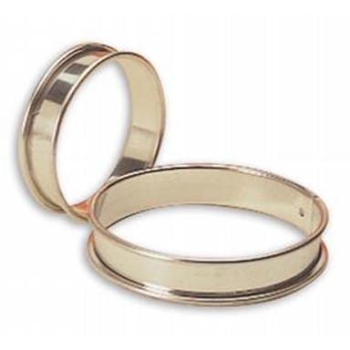 Matfer Bourgeat 371616 10-1/4" x 3/4" Plain Tart Ring