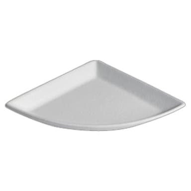 Bugambilia PM401WW White XS Quarter Moon Buffet Platter