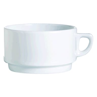 ARC Cardinal R0839 Candour White Porcelain 9-3/4 Oz. Cup