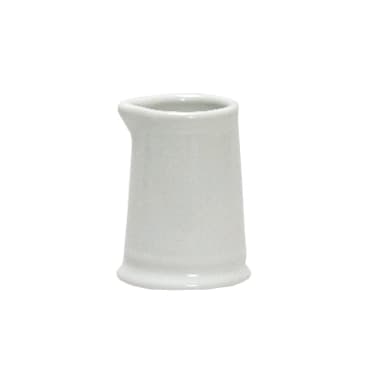 Tuxton BWR-0351 3-1/2 Oz. White Creamer without Handle