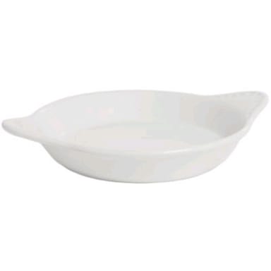 Tuxton BWN-0902 9 Oz. Round White Shirred Egg Dish
