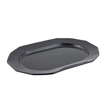 Bon Chef 9100 BLACK Sandstone Long Octagonal 12-1/4" Prism Tray