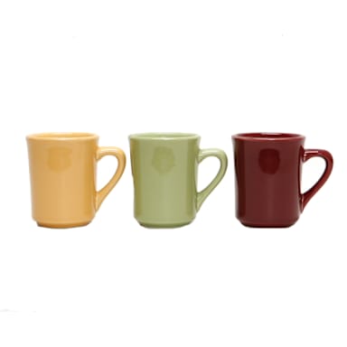 Tuxton DYM-080 Duratux 8 Oz. Assorted Tiara Mug