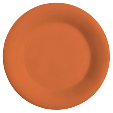 G.E.T. WP-9-RO Mardi Gras Rio Orange 9" Wide Rim Plate