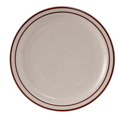 Tuxton TBS-007 Bahamas 7.25" Plate with Brown Bands