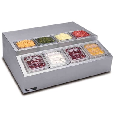 APW Wyott RTR-8 S/S Countertop Refrigerated Condiment Dispenser