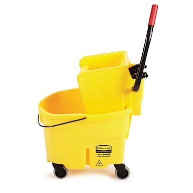 Rubbermaid FG748000YEL WaveBrake 26 Quart Side Press Wringer Combo
