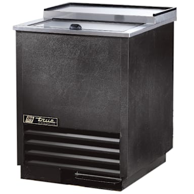 True T-24-GC-HC Black 24 Cu. Ft. Glass and Plate Chiller / Froster