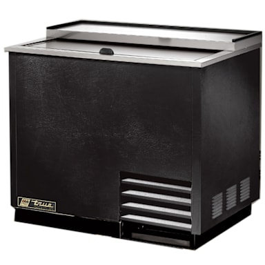 True T-36-GC-HC Black 36 Cu. Ft. Glass And Plate Chiller / Froster