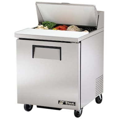 True TSSU-27-08-HC Left-Hinged S/S Door Sandwich / Salad Prep Table