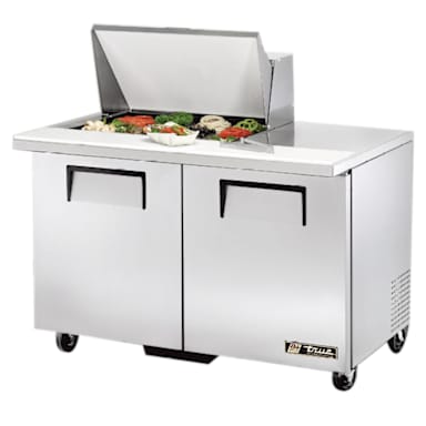 True TSSU-48-12M-B-HC S/S Mega Top 12-Pan Sandwich / Salad Prep Table