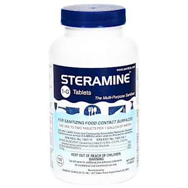 Edwards Councilor S150E48 Steramine Sanitizing Tablets -150 / Bottle