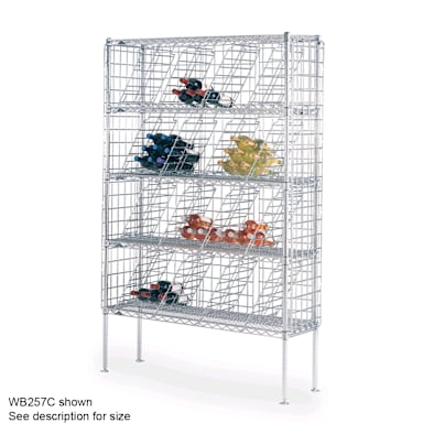 Metro WB258C Super Erecta Chrome 14 x 48 Bulk Storage Wine Shelving