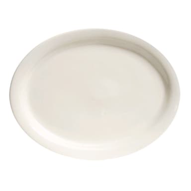 Tuxton TNR-012 Nevada 9-1/2" Eggshell Oval Platter