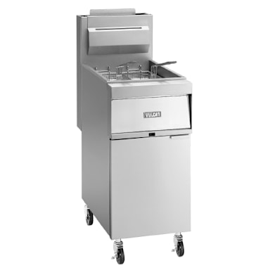 Vulcan 1GR35M-1 GR Series Natural Gas 40 lb. Free Standing Fryer