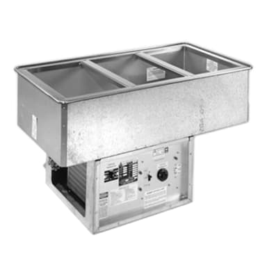Atlas Metal WCMD-C-2 Two Pan Size Refrigerated Cold Food Drop-In Unit