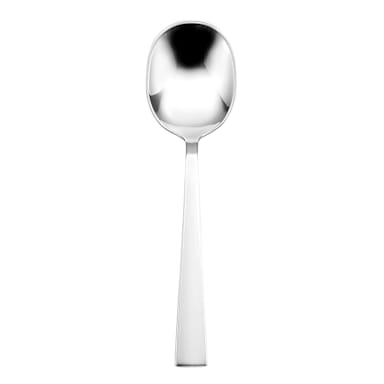 1880 Hospitality T812SBLF Satin Fulcrum Bouillon Spoon - Dozen