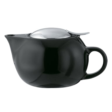 Service Ideas TPC16BL Black Ceramic 16 Oz. TeaPot