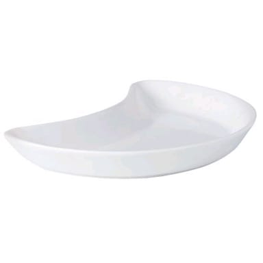 Steelite 11010207 Simplicity White 8" Crescent Salad Plate