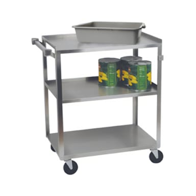 Darling Foodservice 33" Open Base Utility Cart with 3 Shelves