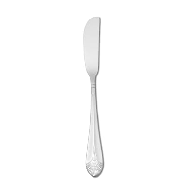 1880 Hospitality T131KSBF New York S/S Flat Handle Butter Knife - Dozen