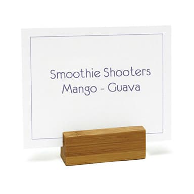 FOH BHO029BBB23 B3 Bamboo Menu / Sign Holder