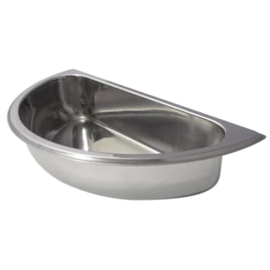 Bon Chef 12007 Stainless Steel 15 x 7 Half Round Food Pan for Chafer