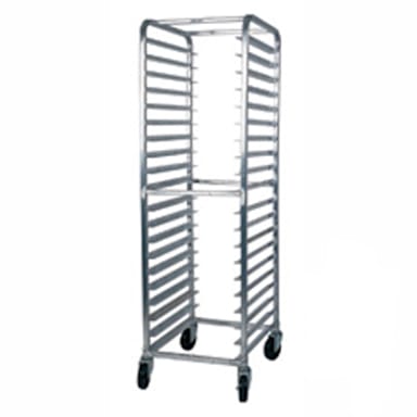 Win-Holt SS-2610B Full Height Open Sided Mobile Pan Rack for 10 Pans
