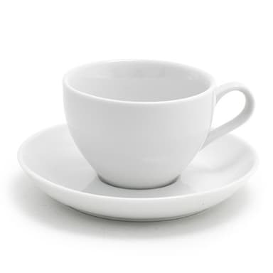 FOH DCS005WHP23 Seattle White 6 Ounce Cup and Saucer