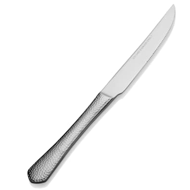 Bon Chef S1215 Reflections Stainless SH European Steak Knife - Dozen