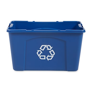 Rubbermaid FG571873 18 Gallon Recycling Box - 6 / CS