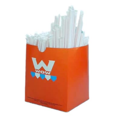 Cell-O-Core J775BKXA12 Black 7-3/4" Wrapped Straws - 12000 / CS