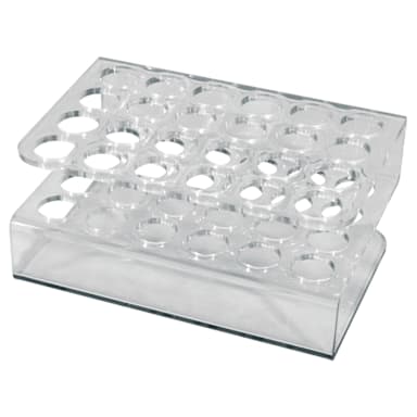 Bar Maid® CR-1600 Clear Plexi-Glass 24 Hole Shooter Tube Rack