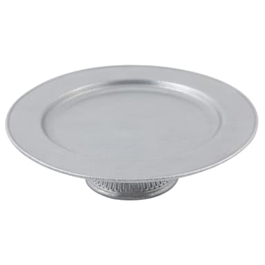 Bon Chef 9078 PEWTER Aluminum Round 13" x 3-1/4"H Cake Stand