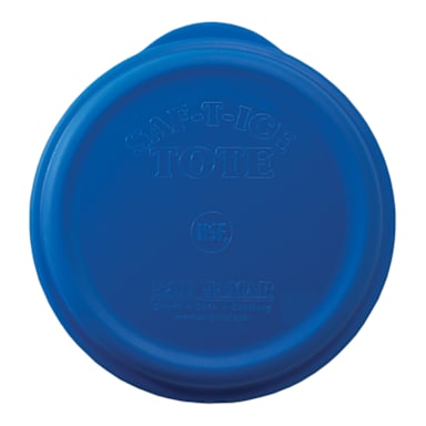 San Jamar® SI6500 Saf-T-Ice® Blue Snap-Tight Lid