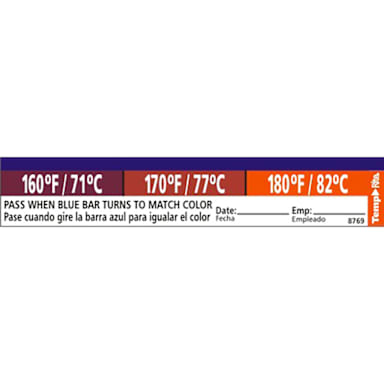 Taylor Precision 8769 TempRite Adhesive Dishwasher Label