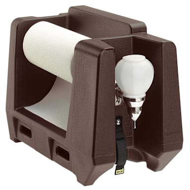 Cambro HWAPR131 Dark Brown Handwashing Station with Soap Dispenser