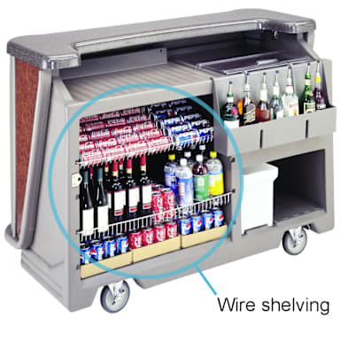 Cambro 650WS000 650WS Wire Shelving for CamBar BAR650