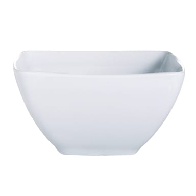 Arcoroc R0950 Vintage White Porcelain 12-1/2 Oz. Square Bowl