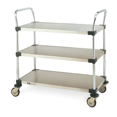 Metro MW203 S/S 18" x 24" MW Series Standard Duty Utility Cart