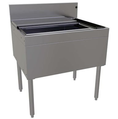 Ice Bin with Bottle Wells