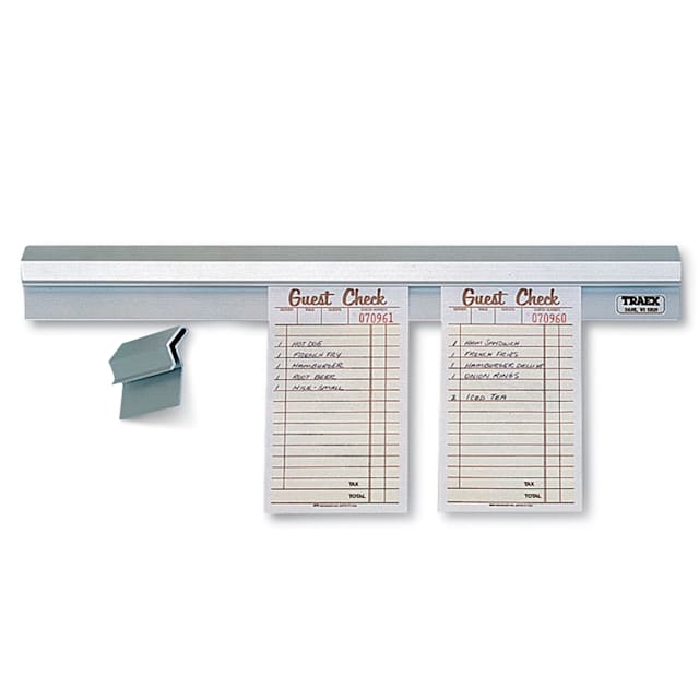Check Holders and Ticket Rails