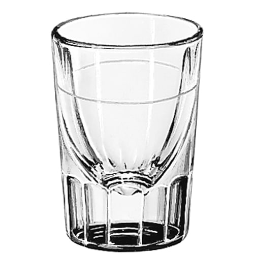 Libbey® 5126/A0007 Lined Fluted 2 Ounce Whiskey Glass - Dozen