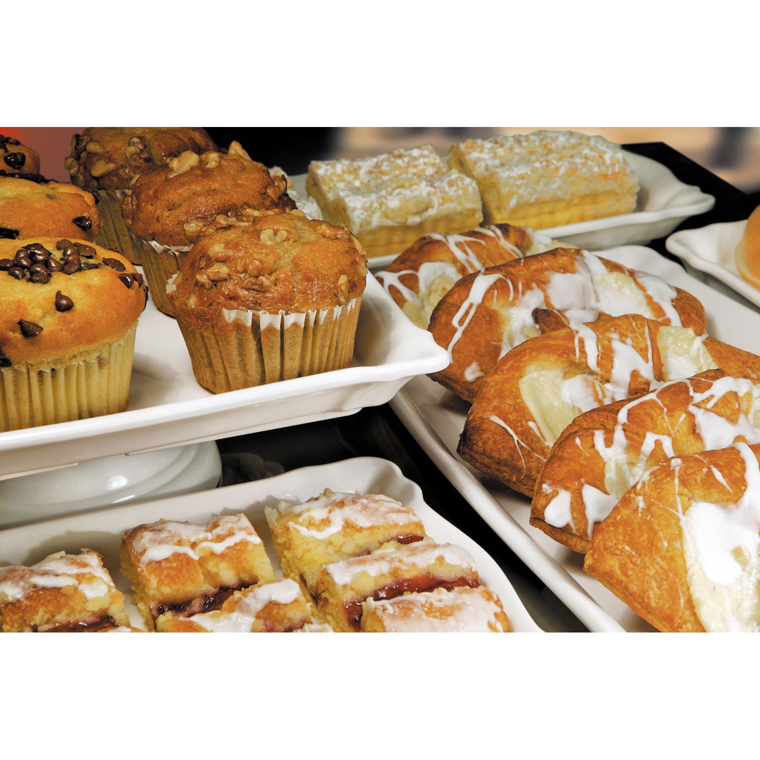 Delfin TRC-176CF-020 17" x 6.5" x 1.2" White Rectangular Cafe