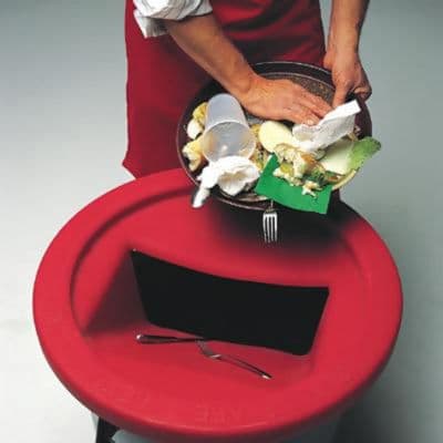 Golden West 3750 The Chute Red Flatware Trap For 32/44 Gal. Containers - Bild 2 von 3
