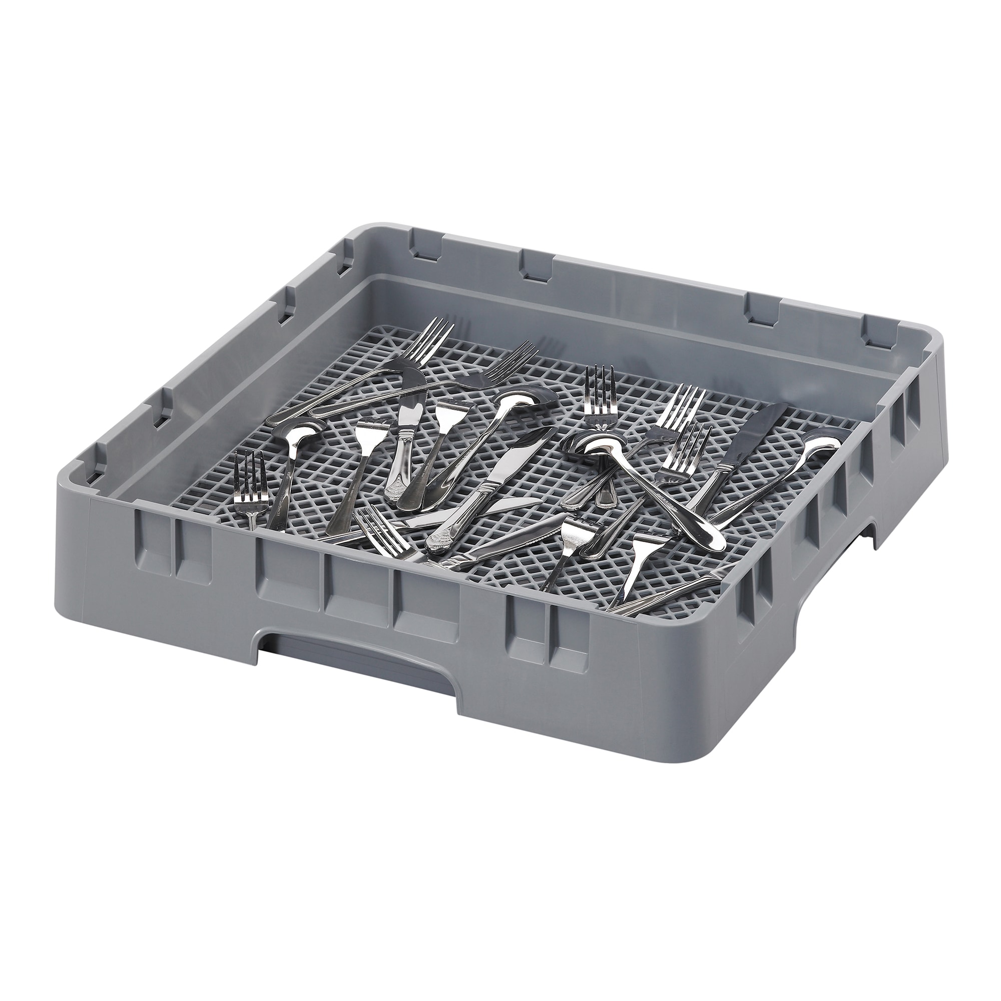 Cambro FR258151 Camrack Soft Gray Full Size Flatware Rack
