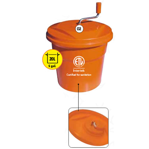 Dynamic SD92 Manual 5 Gallon Salad Spinner