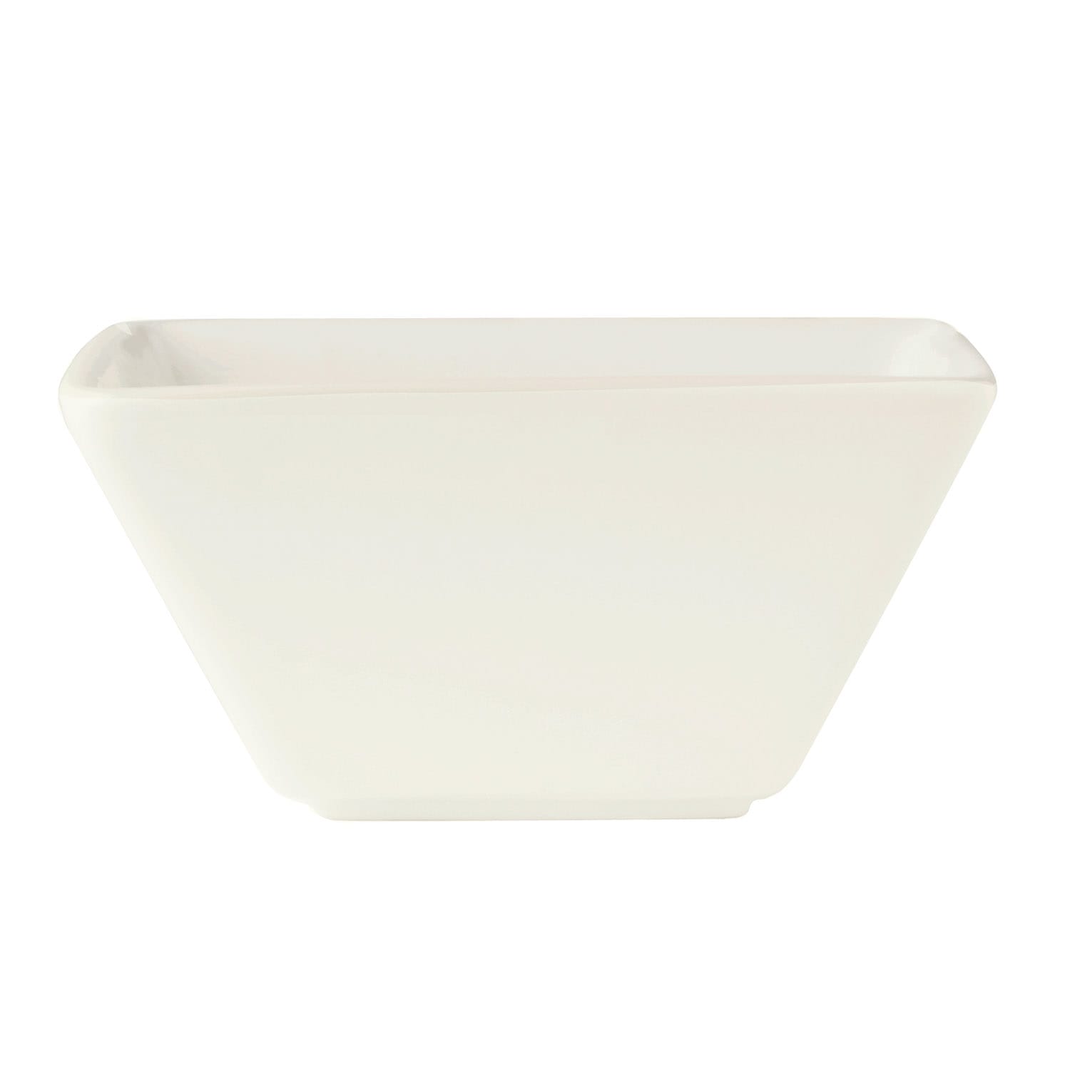World Tableware SL-111 Slate White 10 Oz. Square Bowl - 36 / CS
