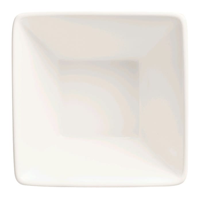 World Tableware SL-111 Slate White 10 Oz. Square Bowl - 36 / CS